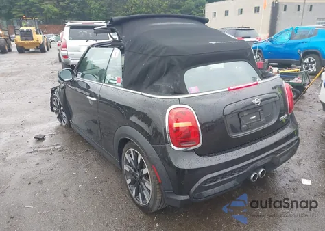 2022 Mini Convertible Cooper S z USA, uszkodzony, nr VIN WMW43DL01N3N88473